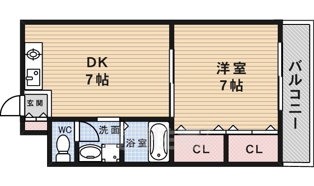 チェリーヒル刀根山の間取り