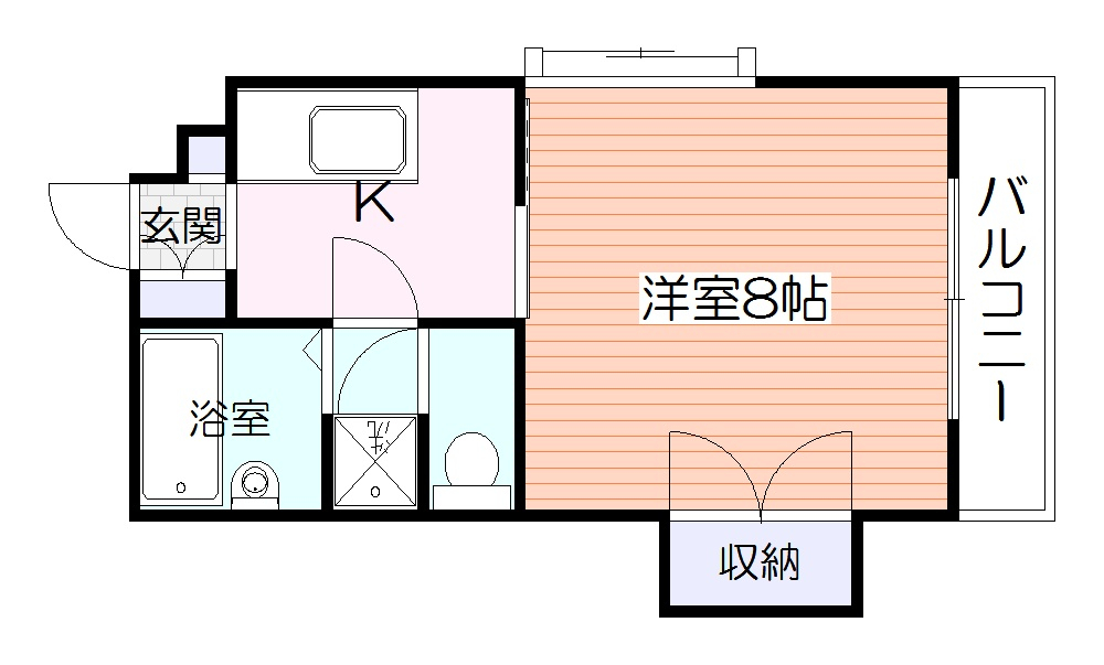 リテラス小川壱番館　鹿児島市賃貸マンションの間取り