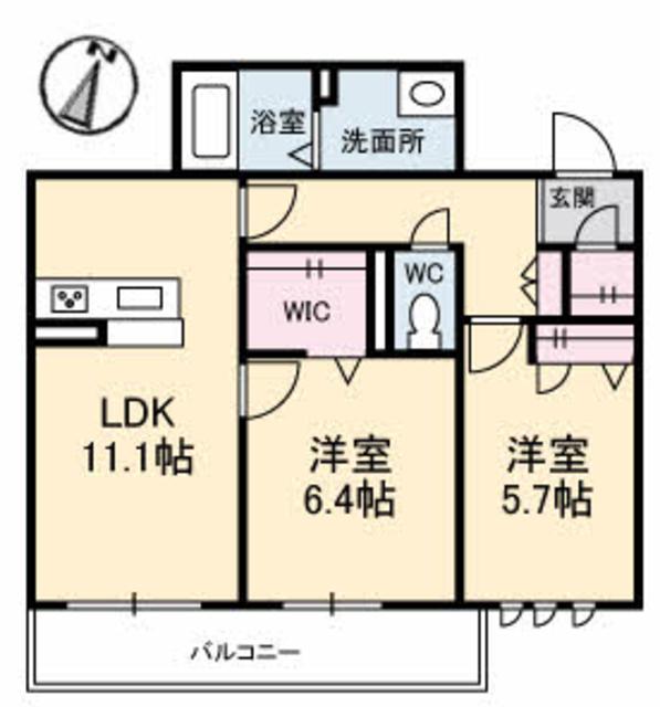 シャーメゾン宮下町の間取り