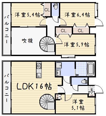 Ｊ－スクエアの間取り