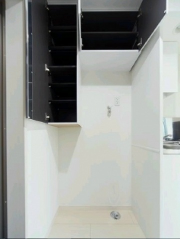 収納　室内洗濯置場