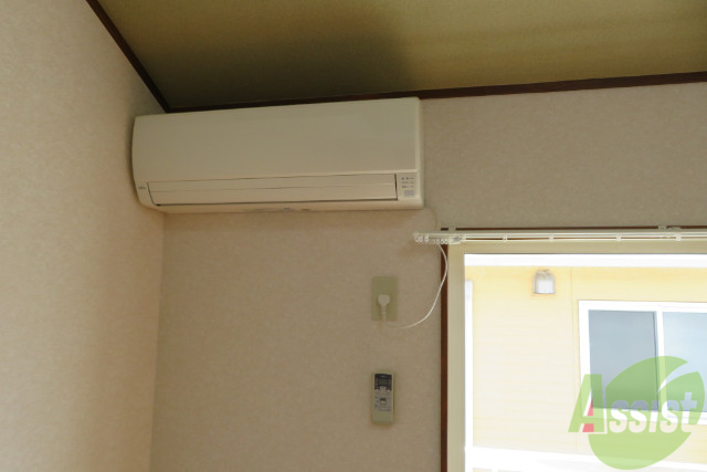 その他設備　エアコンが付いていますので夏冬温度に困らず快適に過ごせるー。