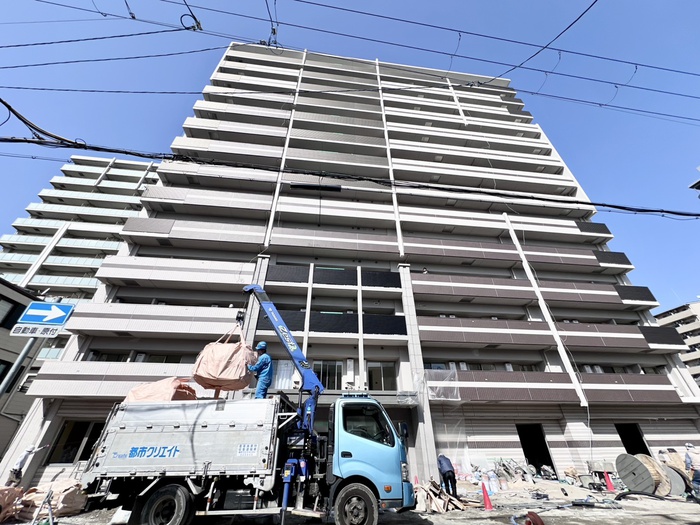 建物外観　建築中