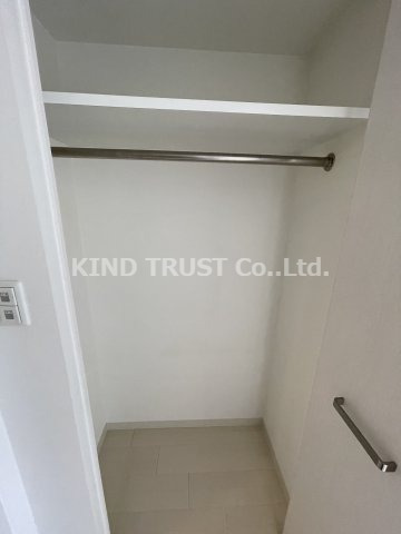 収納　奥行きのあるクローゼットです