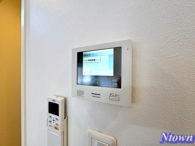 セキュリティ　モニター付きです。