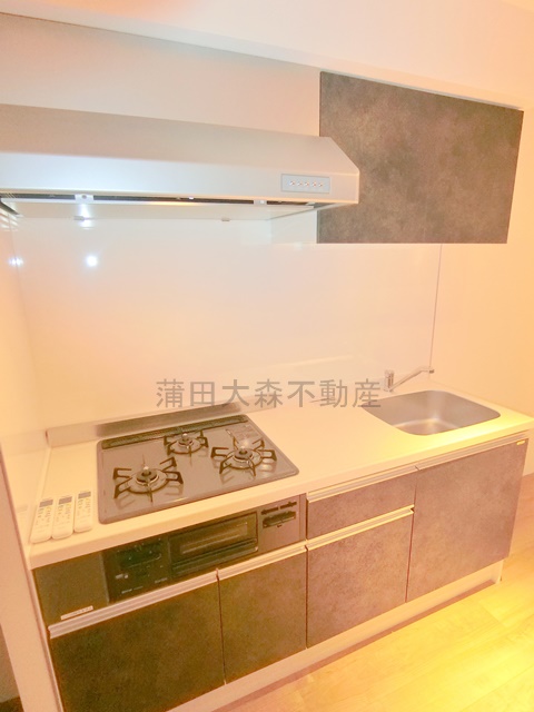 キッチン　3口ガスグリル付システムキッチン