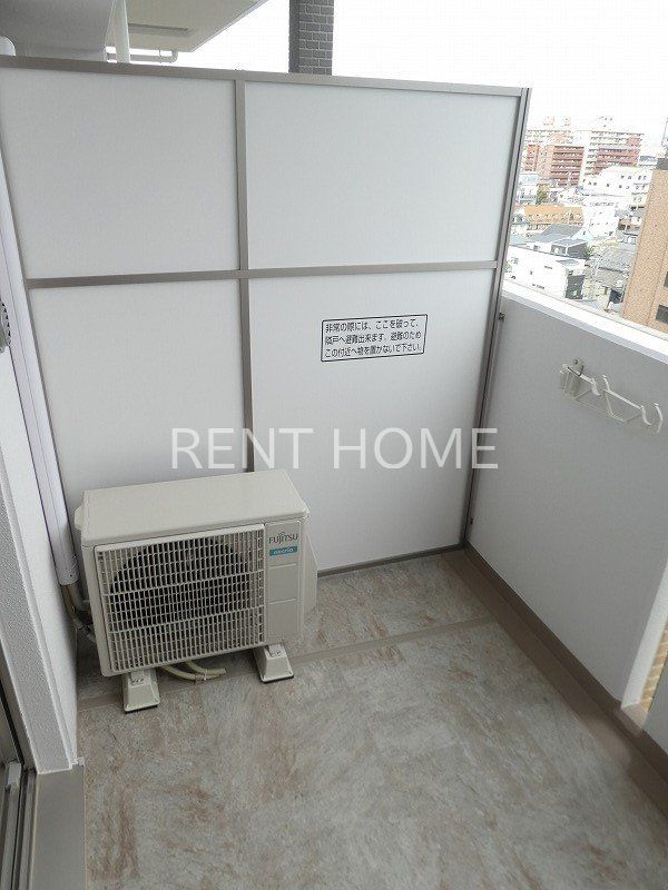 バルコニー　東向きバルコニーです