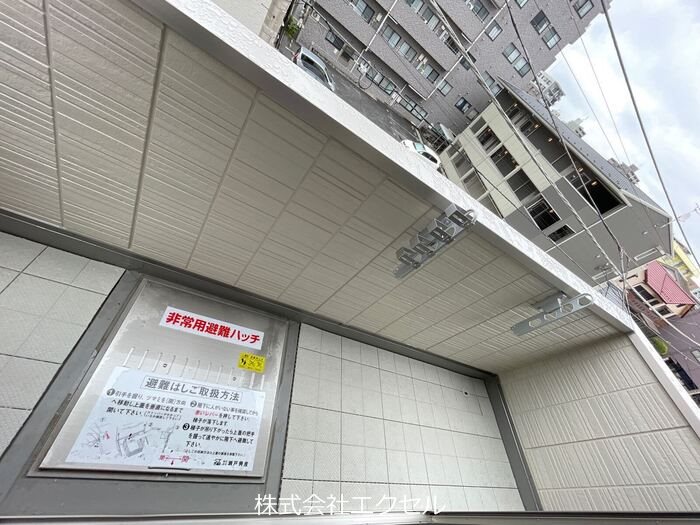 バルコニー　北向きです。