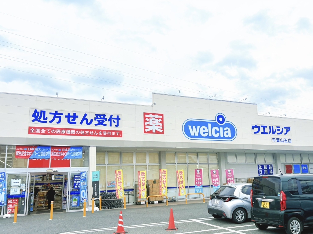 ドラックストア　ウェルシア 千葉山王店（ドラッグストア）まで202m