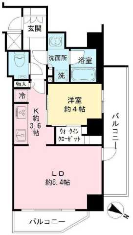IBIS 市ヶ谷の間取り写真