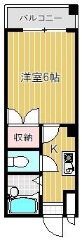 阪神本線 姫島駅 徒歩2分 5階建 築34年の間取り写真