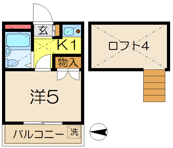 パレス杉田1の間取り写真