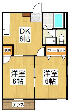 タウニーFII Aの間取り写真
