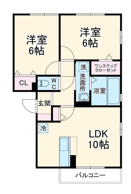 アンソレイユの間取り写真