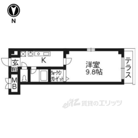 グリーンヒル洛北の間取り写真