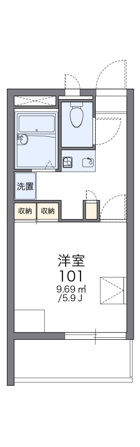 レオパレスcomfortの間取り写真