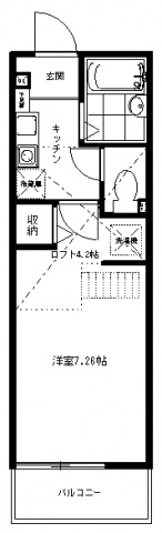 クリスタ生田の間取り