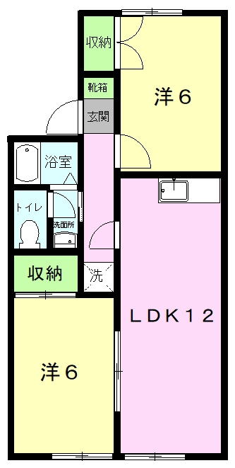 ボンエルフ玉名の間取り