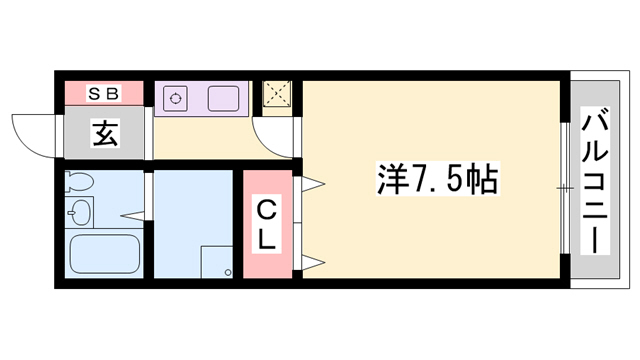 たつの市　TNマンションの間取り