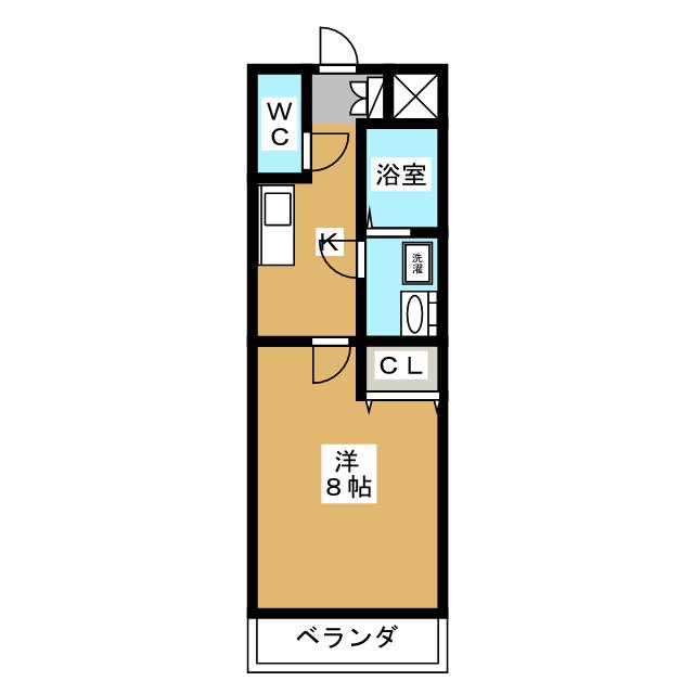 ラ・メール春日　弐番館の間取り