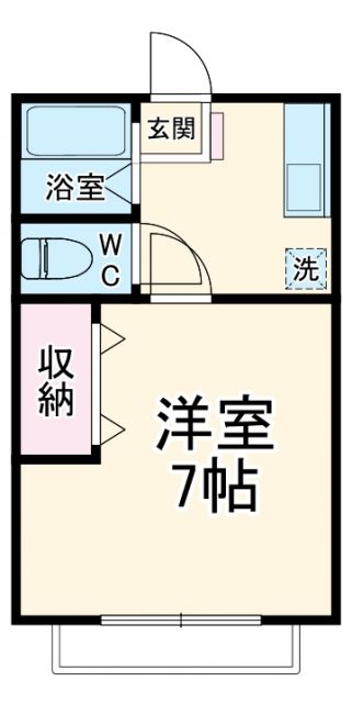 島田市船木のアパートの間取り