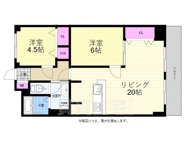 日商岩井牛田マンションの間取り