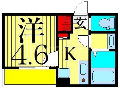 東京都葛飾区東四つ木４（アパート）の賃貸物件の間取り