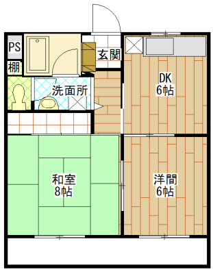 中央ハイツの間取り