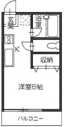 高松市番町のアパートの間取り