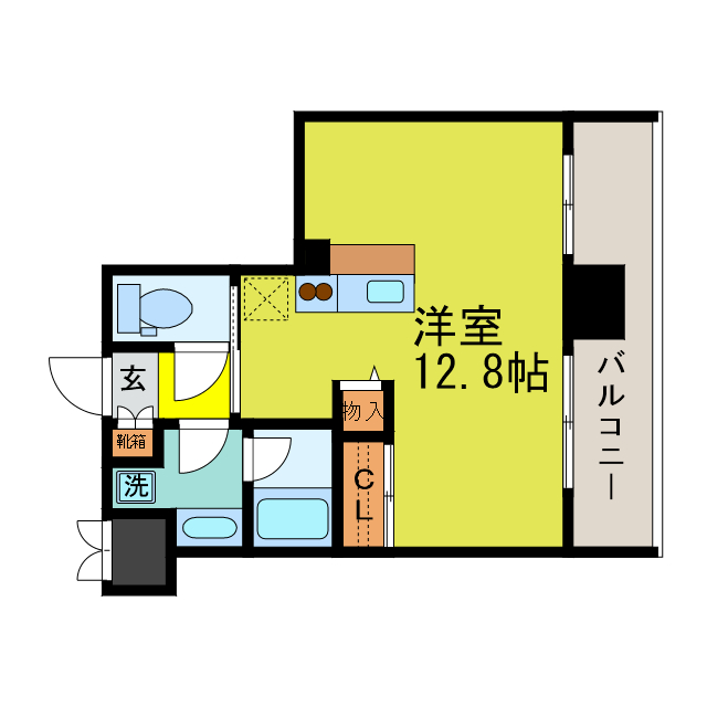 大津市打出浜のマンションの間取り