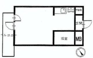 横浜市磯子区滝頭のマンションの間取り