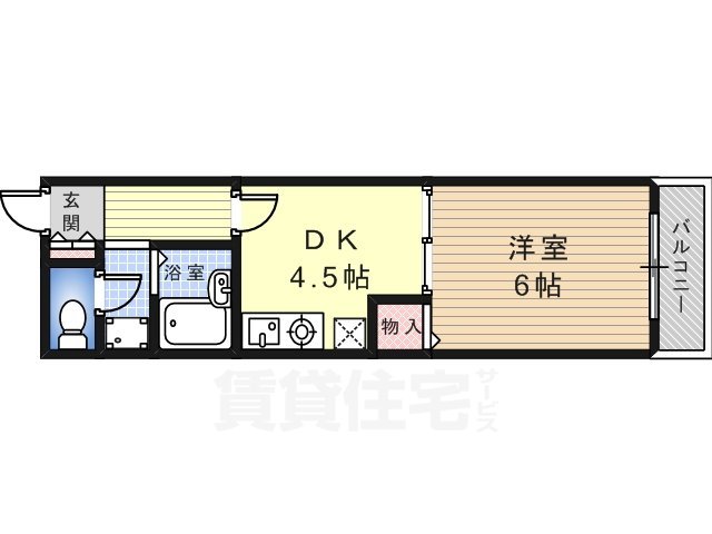 堺市堺区向陵東町のマンションの間取り