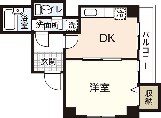 【広島市中区十日市町のマンションの間取り】