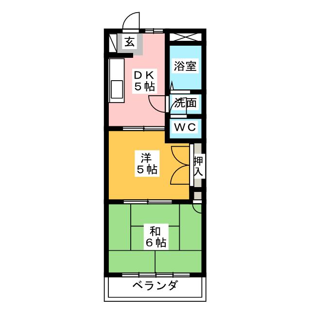 第２フラワーアイランド二本松の間取り