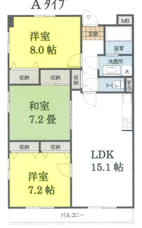 ラフィーネ住吉の間取り