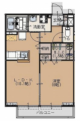 カーサボナールＡ棟の間取り