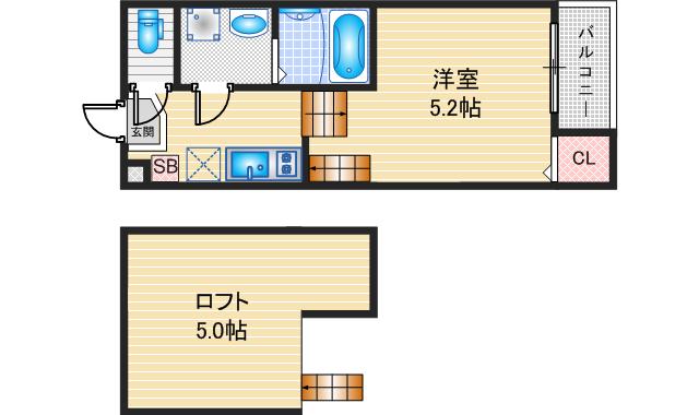 Glanz 妙音通の間取り