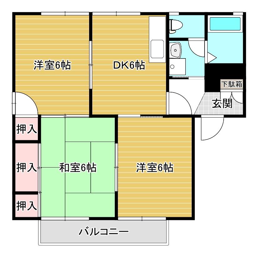 グローヴ猪熊Iの間取り