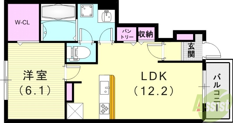 レジデンス　T.Sの間取り