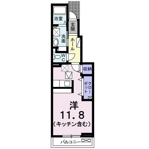 南巨摩郡富士川町最勝寺のアパートの間取り