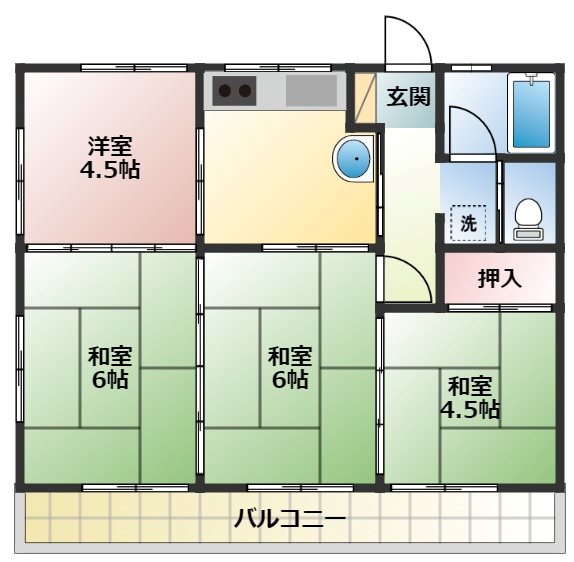 エレガンスマンションの間取り