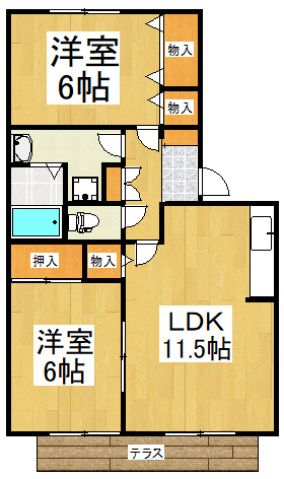 アベニール２１の間取り