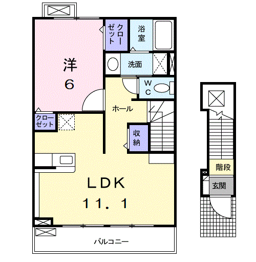 コリーヌ.M　Aの間取り