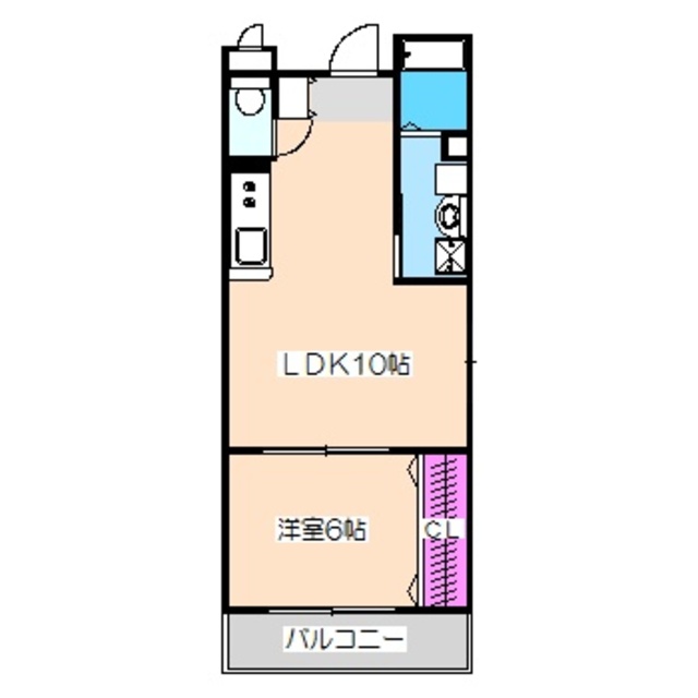 シティーコート北瓦町ＥＸの間取り