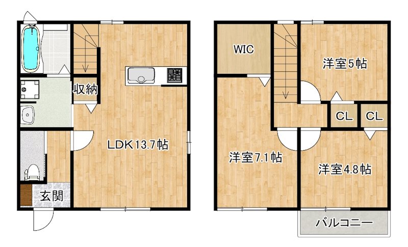 リズミカーサ.2ndの間取り