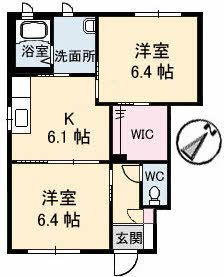 サンヒルズ川之江の間取り