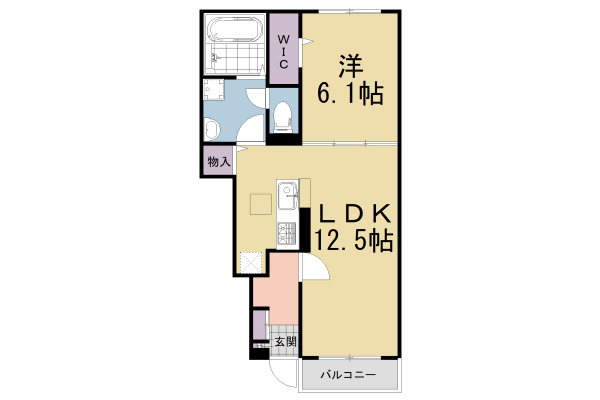 エスポワール下赤田の間取り