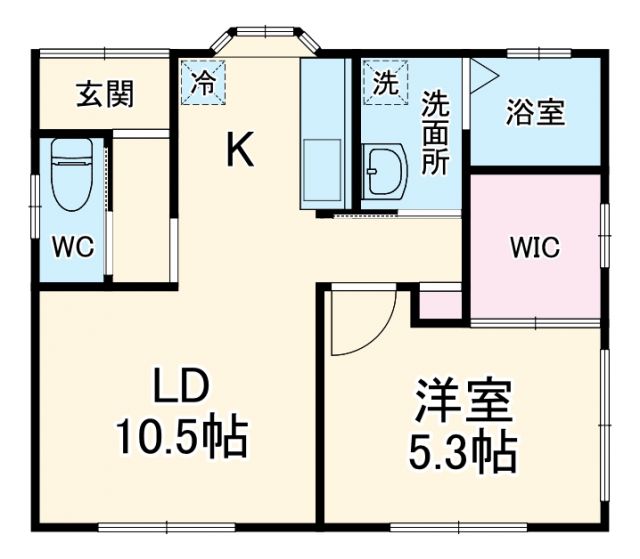 市野町貸家の間取り