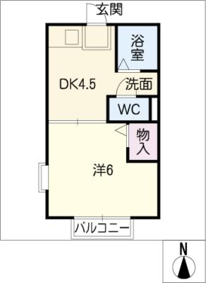 ベーシックハウス　Ａ棟の間取り