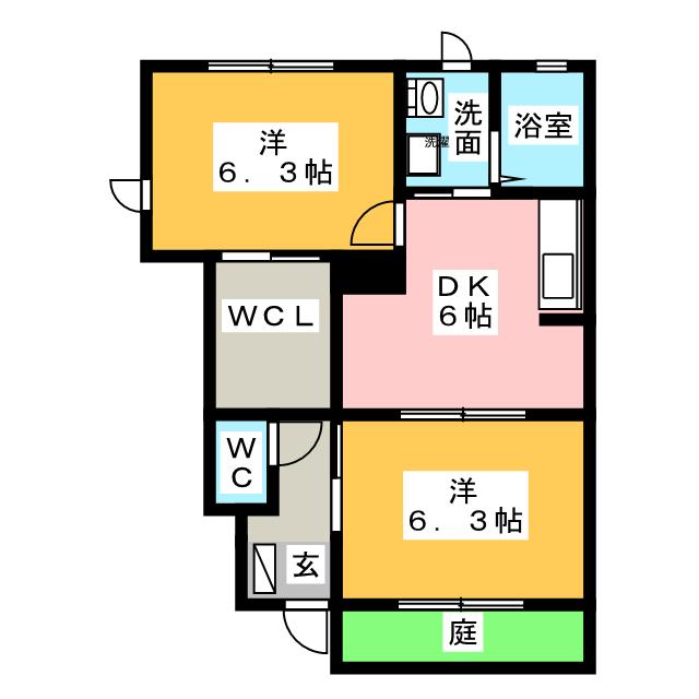 アネックス前平　Ｂの間取り